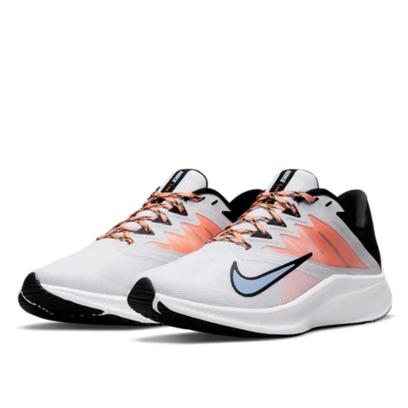 Nike, Women's Quest 3,‎ White Dutch Orange, Size 7.5 - Picture 1 of 14
